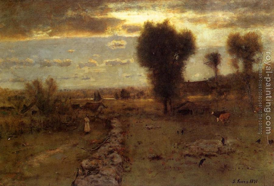 George Inness : The Clouded Sun